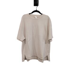 Women's Sandwash Short Sleeve T-Shirt Cream Size L